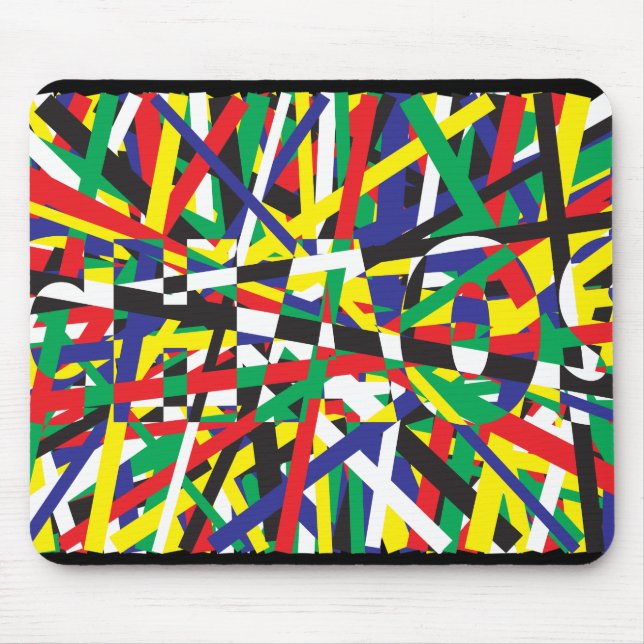 Chaos, in Primaries Mouse Pad (Front)
