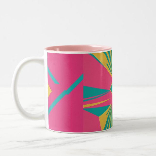 Chaos is a Form of Art Two-Tone Coffee Mug (Left)