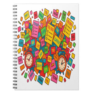 Chaos of To-Do's: Colourful Task Storm Notebook