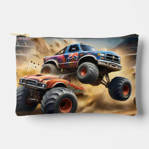Chaos on Wheels: Monster Truck Smash Derby Accessory Pouch