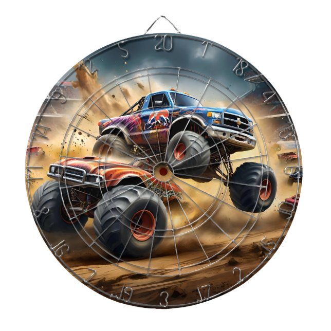 Chaos on Wheels: Monster Truck Smash Derby, Dartboard (Front)