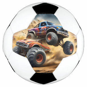 Chaos on Wheels: Monster Truck Smash Derby Soccer Ball