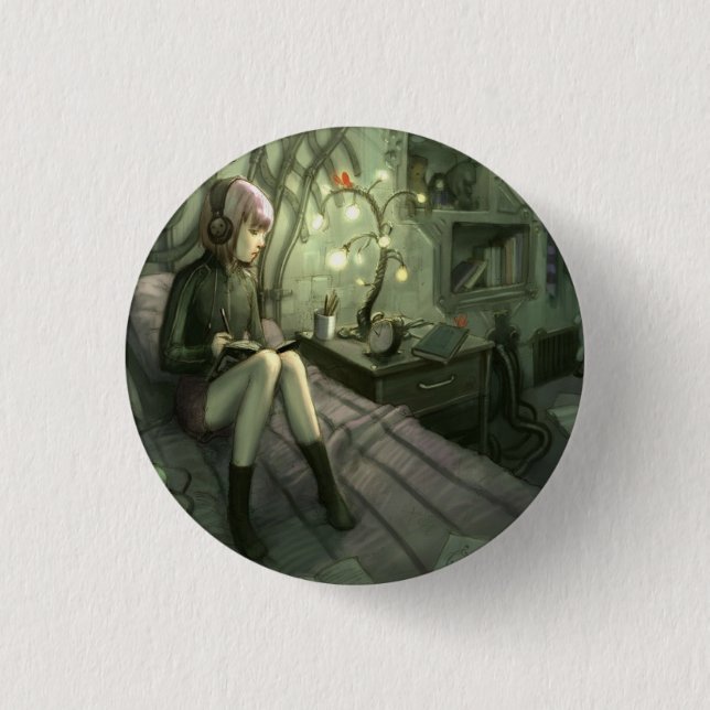 Chaos pt1 3 cm round badge (Front)