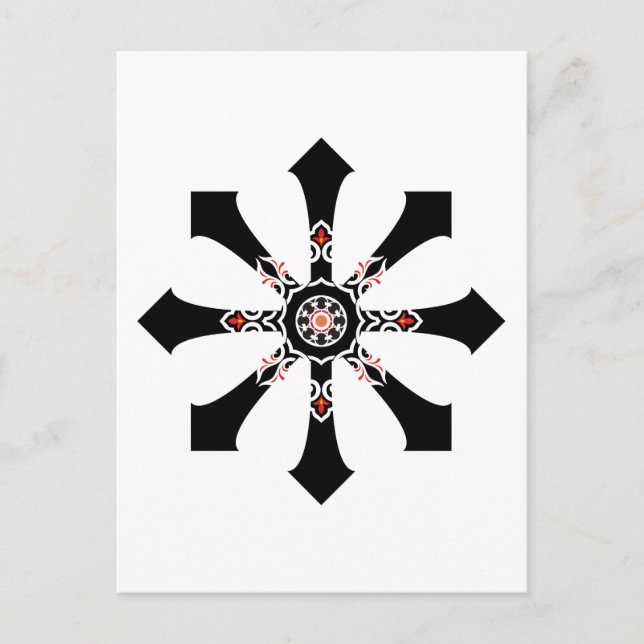 Chaos Revisited star postcard (Front)