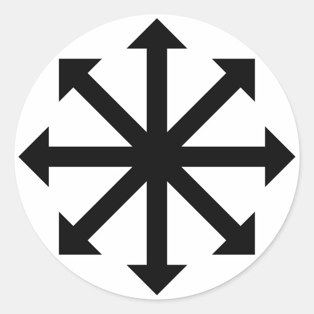 Chaos Star Classic Round Sticker (Front)