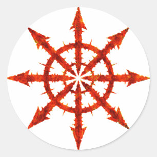 Chaos Symbol Classic Round Sticker