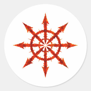 Chaos Symbol Classic Round Sticker