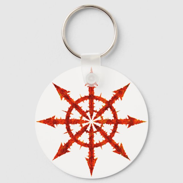Chaos Symbol Key Ring (Front)