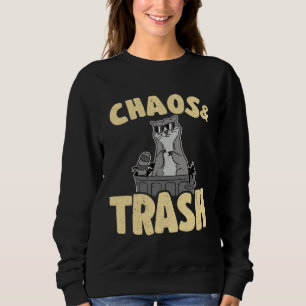 Chaos & Trash Garbage Panda Raccoon 5 Sweatshirt