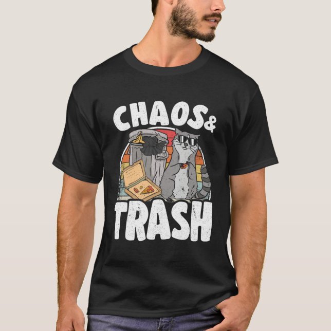 Chaos & Trash Garbage Panda Raccoon  5 T-Shirt (Front)