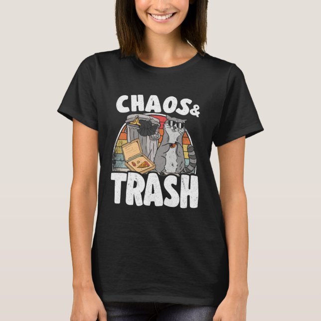 Chaos & Trash Garbage Panda Raccoon  5 T-Shirt (Front)