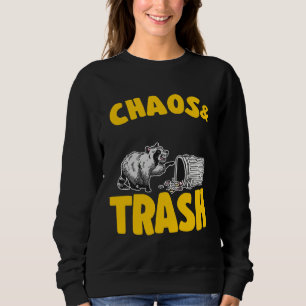 Chaos & Trash Garbage Panda Raccoon  7 Sweatshirt