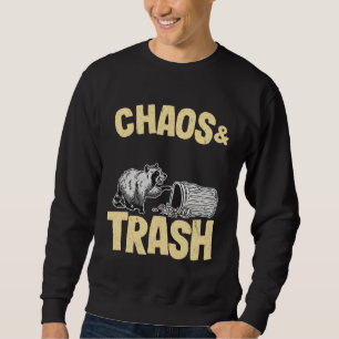 Chaos & Trash Garbage Panda  Raccoon Sweatshirt