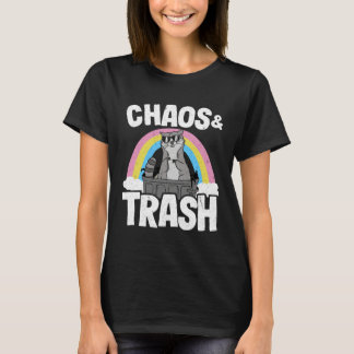 Chaos & Trash Garbage Panda Rainbow Raccoon 4 T-Shirt