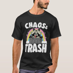 Chaos & Trash Garbage Panda Rainbow Raccoon T-Shirt