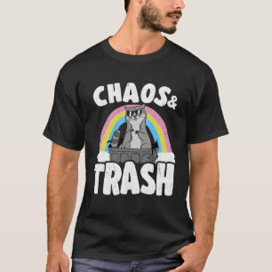 Chaos & Trash Garbage Panda Rainbow Raccoon T-Shirt