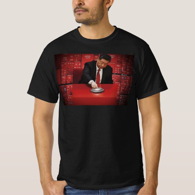 Chaos Xi Jinping Distorted Portrait Tee — Politica (Front)