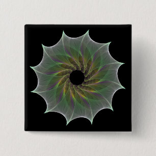 chaotic attraction 15 cm square badge