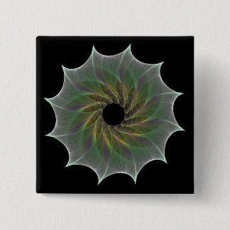 chaotic attraction 15 cm square badge