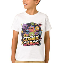 Chaotic Cartoonish Galaxy with Whimsical Character