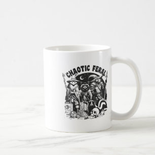 Chaotic Feral Funny Racoon Possum Skunk Boardgame Coffee Mug