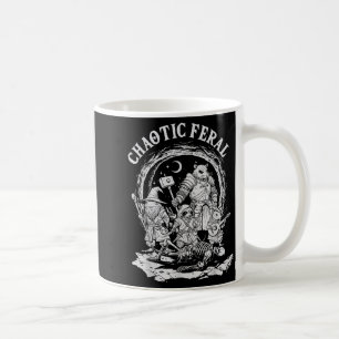 Chaotic Feral Funny Rpg Party Fantasy Animal Meme  Coffee Mug