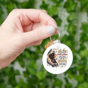 Chaotic Galaxies In Her Mind Celestial Moon Key Ring