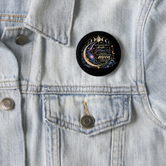 Chaotic Galaxies Moon Phases Celestial Aesthetic 6 Cm Round Badge