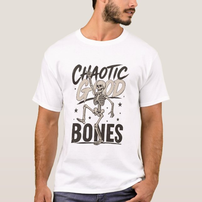 Chaotic Good Bones Skeleton Tee (Front)