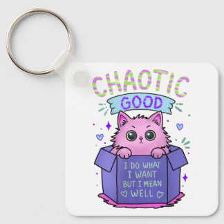 Chaotic Good Cat | I Do What I Want Key Ring