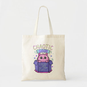 Chaotic Good Cat I Do What I Want Tote Bag