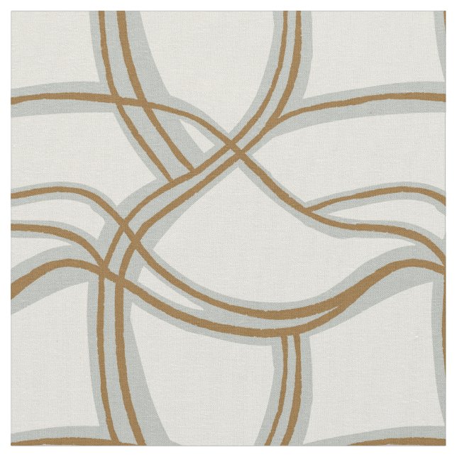 Chaotic lines thin coastal mediterranean sage blue fabric (Close Up)