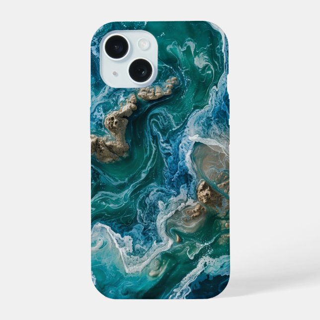 Chaotic Marbel  iPhone 15 Case (Back)