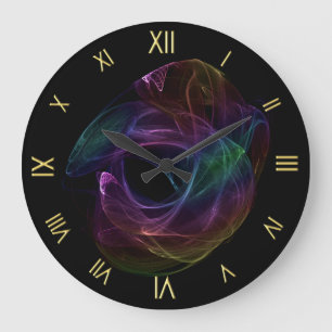 Chaotic Rainbow Wall Clock