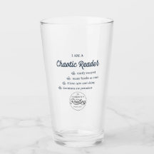 Chaotic Reader Pint Glass