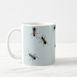 Chaotic Red Ants Stylish Pattern Coffee Mug