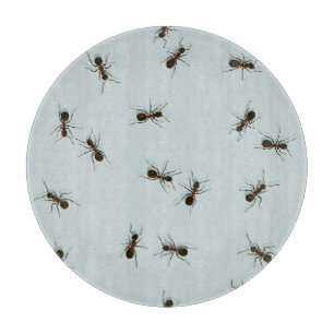 Chaotic Red Ants Stylish Pattern Cutting Board