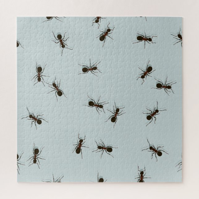 Chaotic Red Ants Stylish Pattern Jigsaw Puzzle (Vertical)