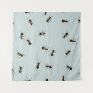 Chaotic Red Ants Stylish Pattern Tapestry