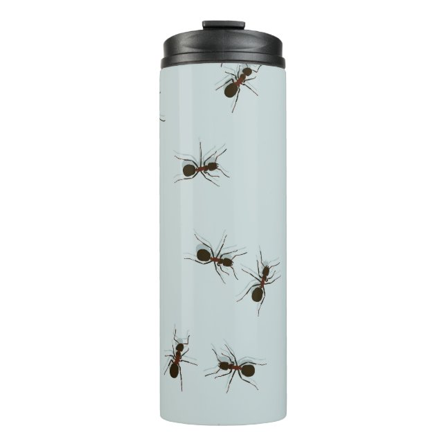 Chaotic Red Ants Stylish Pattern Thermal Tumbler (Front)