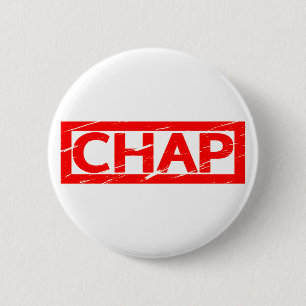 Chap Stamp 6 Cm Round Badge