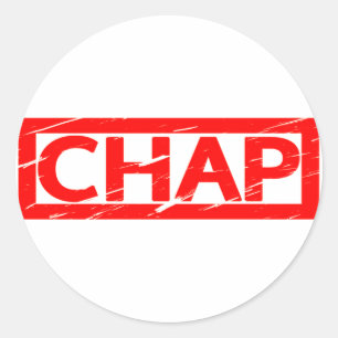 Chap Stamp Classic Round Sticker