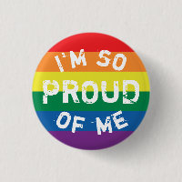Chapa Bandera Orgullo Gay So Proud - Love is Love