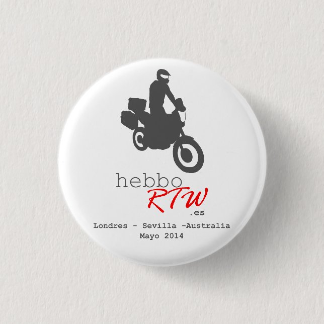 Chapa de HebboRTW 3 Cm Round Badge (Front)