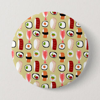 chapaestampadosushi 7.5 cm round badge