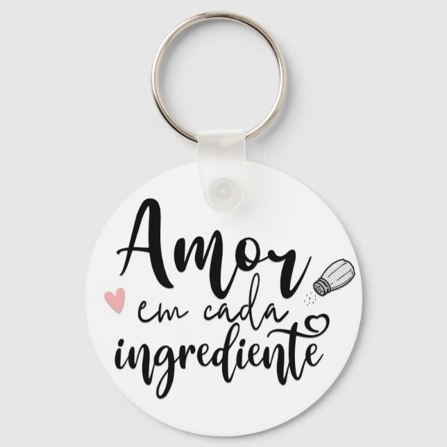 Chapas con texto  key ring (Front)