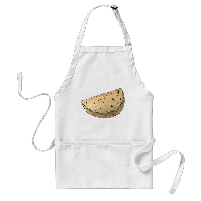 Chapati Roti Indian Food Unleavened Flatbread Standard Apron (Front)