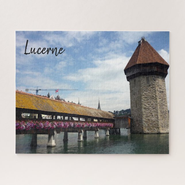 chapel bridge lucerne jigsaw puzzle (Horizontal)