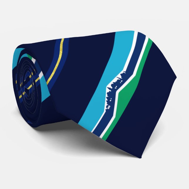 Chapel Hill (North Carolina) city flag Neck Tie (Rolled)