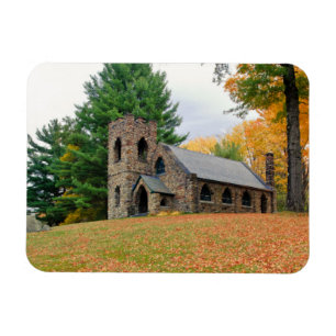 Chapel in fall magnet